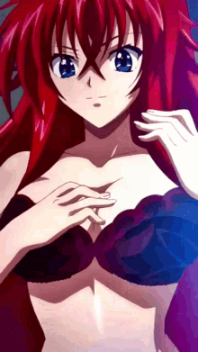 Rias Gremory Highschool Dx D GIF - Rias Gremory Highschool Dx D Lingerie GIFs