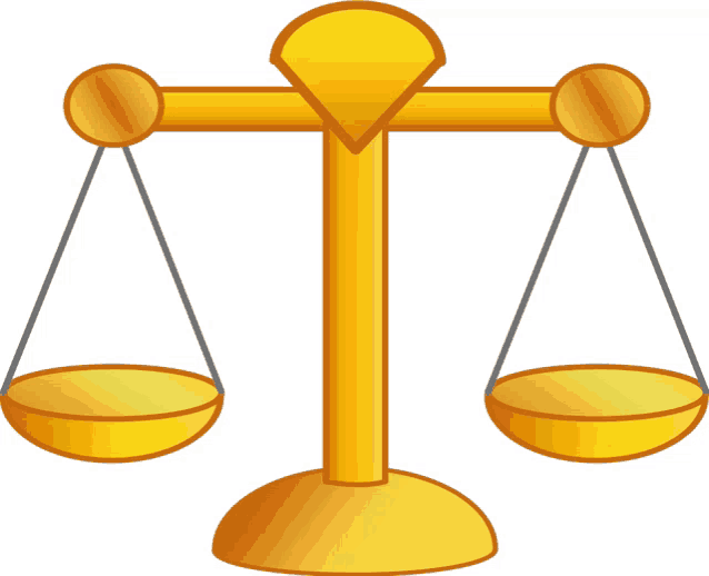 Weighing Scale Scales Of Justice Gold - Discover & Share GIFs