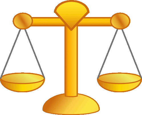 Weighing Scale Scales Of Justice Sticker - Weighing Scale Scales Of Justice  Gold - Discover & Share GIFs