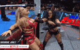 two women in a wrestling match on saturday june 7 on netflix