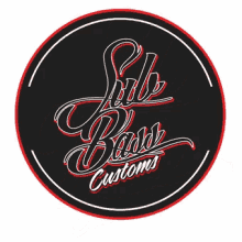 a logo for a company called sub bow customs