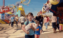 Running With A Pig GIF - Jason Drucker Jaw Drop Diary Of A Wimpy Kid GIFs