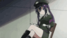 anime military girl