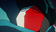 a cartoon drawing of a red cube with a white arrow pointing to it