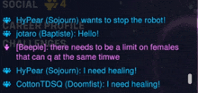 hyper wants to stop the robot cotton tdsq doomfist i need healing