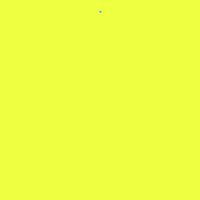 a blue drop of water is against a bright yellow background