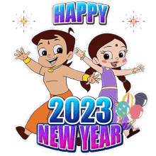 Happy2023new Year Chutki GIF - Happy2023new Year Chutki Chhota Bheem GIFs