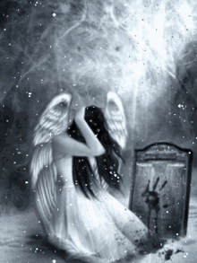Fallen Angel GIF - Fallen Angel Black And White GIFs