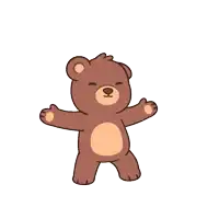a pink teddy bear is sitting on top of a brown teddy bear 's head