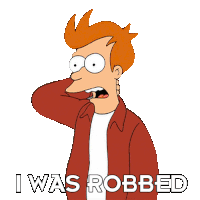 I Was Robbed Philip J Fry Sticker - I Was Robbed Philip J Fry Futurama Stickers