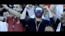 фанаты сборная россия вперед давай гол футбол GIF - Fans Russia World Cup GIFs