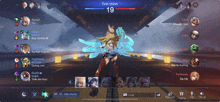 a screenshot of a video game with the number 19 on the bottom