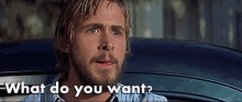 What Do You Want Ryan Gosling GIF - What Do You Want Ryan Gosling Eating GIFs