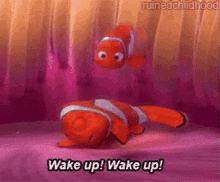 Goodmorning Finding Nemo GIF - Goodmorning Finding Nemo Wake Up Wake Up GIFs