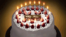 Happy Birthday Happy Birthday Cake GIF - Happy Birthday Happy Birthday Cake Happy Birthday Anime GIFs