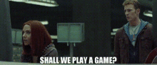 Black Widow Captain America Winter Soldier GIF - Black Widow Captain America Winter Soldier Shall We Play A Game GIFs