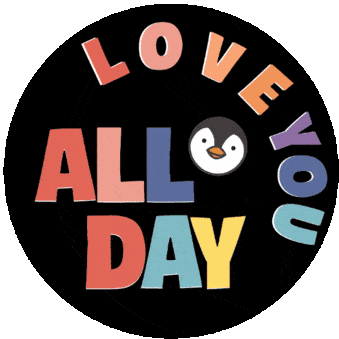Lilwave Penguin Sticker - Lilwave Penguin Love You Stickers