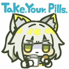 kaltsit arknights take your pills pills meds