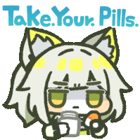 Kaltsit Arknights Sticker - Kaltsit Arknights Take Your Pills Stickers