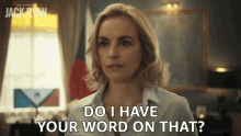 Do I Have Your Word On That Alena GIF - Do I Have Your Word On That Alena Tom Clancys Jack Ryan GIFs