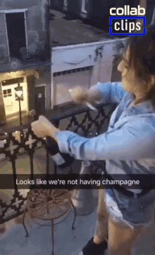 Looks Like Were Not Having Champagne Shatttered GIF - Looks Like Were Not Having Champagne Shatttered Smashed GIFs