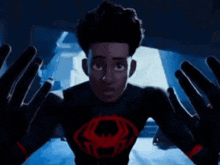 Miles Morales Running Away From Miguel GIF - Miles Morales Running Away From Miguel GIFs