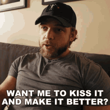 Want Me To Kiss It And Make It Better Clay Spencer GIF
