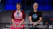 i dont know what they even talked about amber nash adam savage the great debate i have no idea what theyre talking about