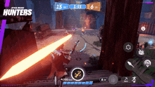 a game called star wars hunters is being played