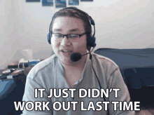 It Just Didnt Work Out Last Time Caleb Sullivan GIF - It Just Didnt Work Out Last Time Caleb Sullivan Myflin GIFs