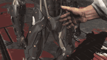 Mgrr Metal Gear Rising Revengeance Armstrong Raiden Handshake GIF