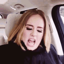 Adele Yell GIF - Adele Yell Shocked GIFs