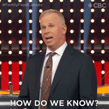 How Do We Know Gerry Dee GIF - How Do We Know Gerry Dee Family Feud Canada GIFs