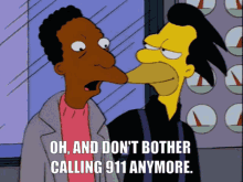 Simpsons Dont Bother Calling911 GIF - Simpsons Dont Bother Calling911 Heres The Real Number GIFs