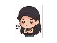 a cartoon of a girl with her arms crossed making a sad face