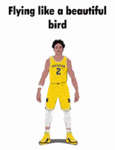 a cartoon of a hawks basketball player giving the middle finger