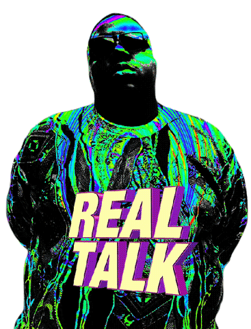 Real Talk Psychedelic Sticker - Real Talk Psychedelic Trippy Stickers