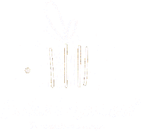 a white background with gold lines and a circle