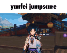 Genshin Impact Yanfei GIF - Genshin Impact Yanfei Scary GIFs