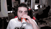 Energy Drink Taking A Sip GIF - Energy Drink Taking A Sip Drink GIFs