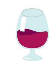 Swishing Wine Sticker - Long Livethe Blob Red Wine Drink Stickers