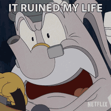 It Ruined My Life Elder Kettle GIF - It Ruined My Life Elder Kettle The Cuphead Show GIFs