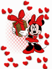 I Love You Minnie Mouse GIF - I Love You Minnie Mouse Heart GIFs