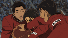 a group of soccer players one of whom is wearing a shirt that says bl