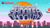 a video game called space space shooter is being played on a computer