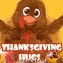 Happy Thanksgiving Hugs GIF
