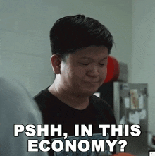 Pshh In This Economy Taylor Chan GIF - Pshh In This Economy Taylor Chan Wong Fu Productions GIFs