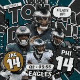 Philadelphia Eagles (14) Vs. Jacksonville Jaguars (14) Second Quarter GIF - Nfl National Football League Football League GIFs