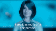 I See It As More Of A Partnership Cortana GIF - I See It As More Of A Partnership Cortana Jen Taylor GIFs