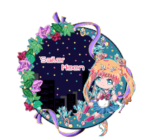 Sailor Moon Flowers Sticker - Sailor Moon Flowers Anime Stickers